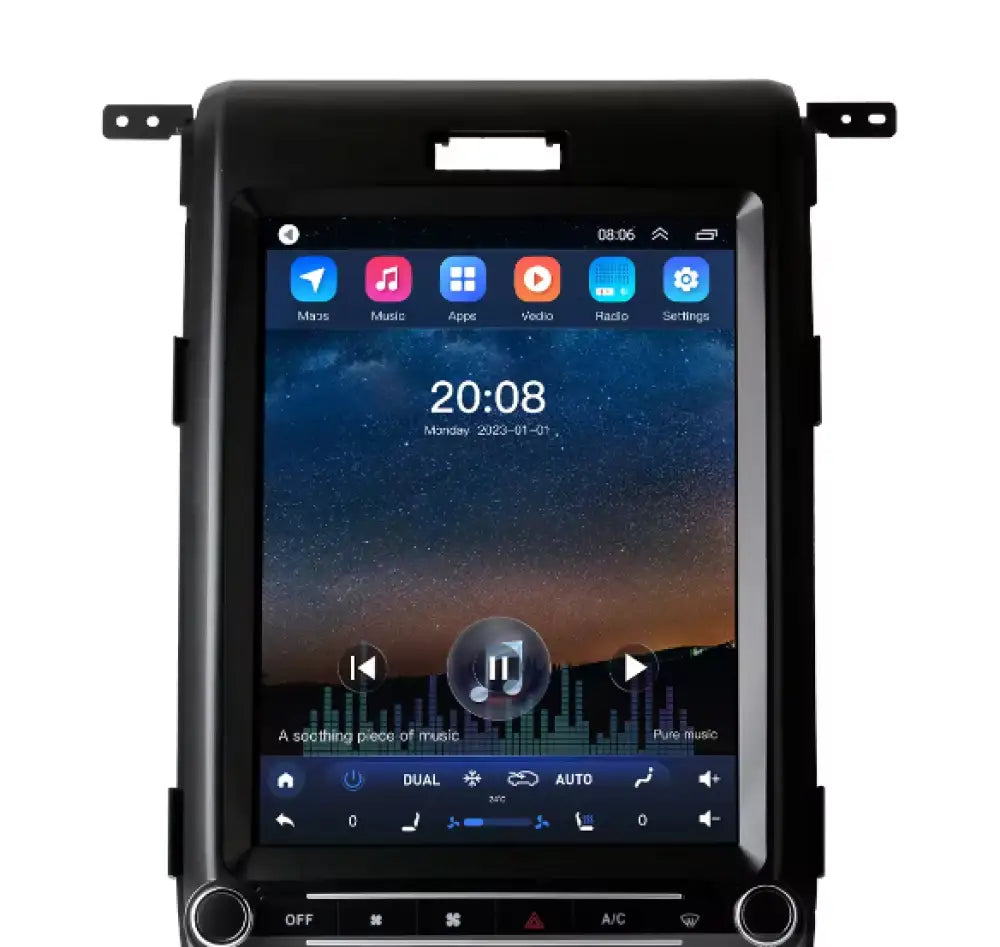 Ford F150 2008-2014 Carplaytech 12.1 Inch Android Wireless Carplay & Auto Tesla-Style Screen Car